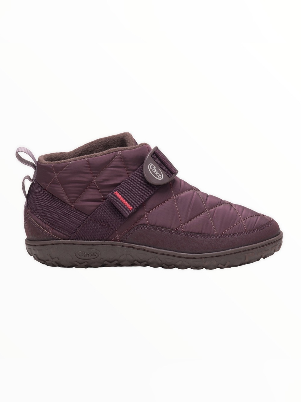CHACO ramble puff plum slip on quilted slipper shoes size US8/EU39